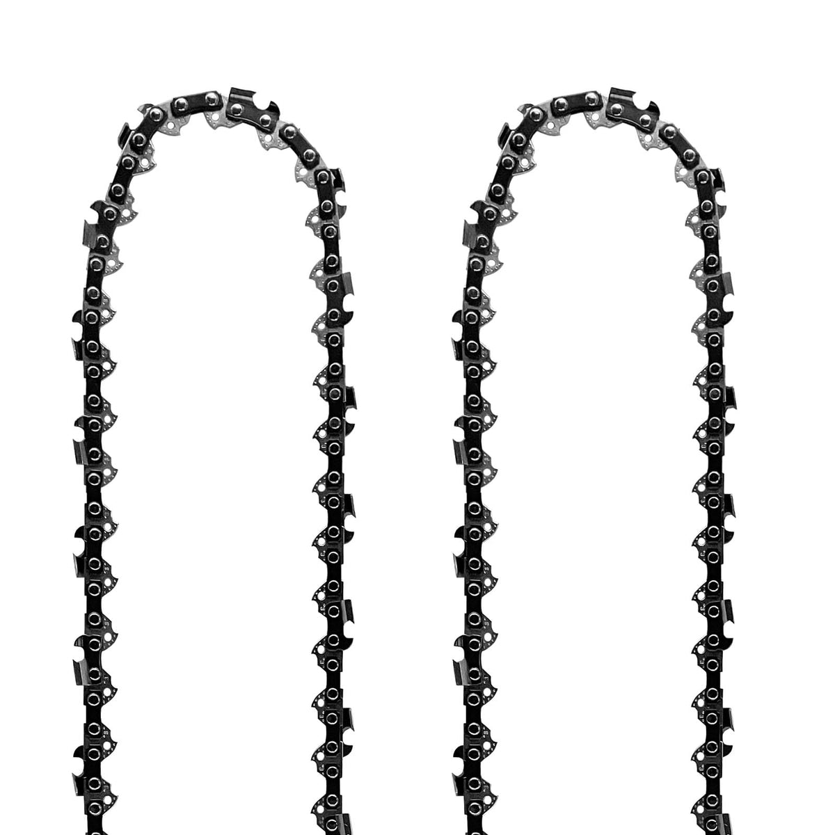 Opuladuo 18-inch chain closeup for reliable replacement on DeWalt 60V saws