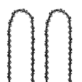 Opuladuo 18-inch chain closeup for reliable replacement on DeWalt 60V saws