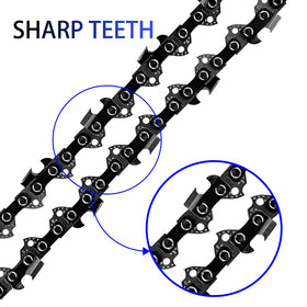 Opuladuo 18-inch chain closeup for smooth operation with DeWalt 60V saws
