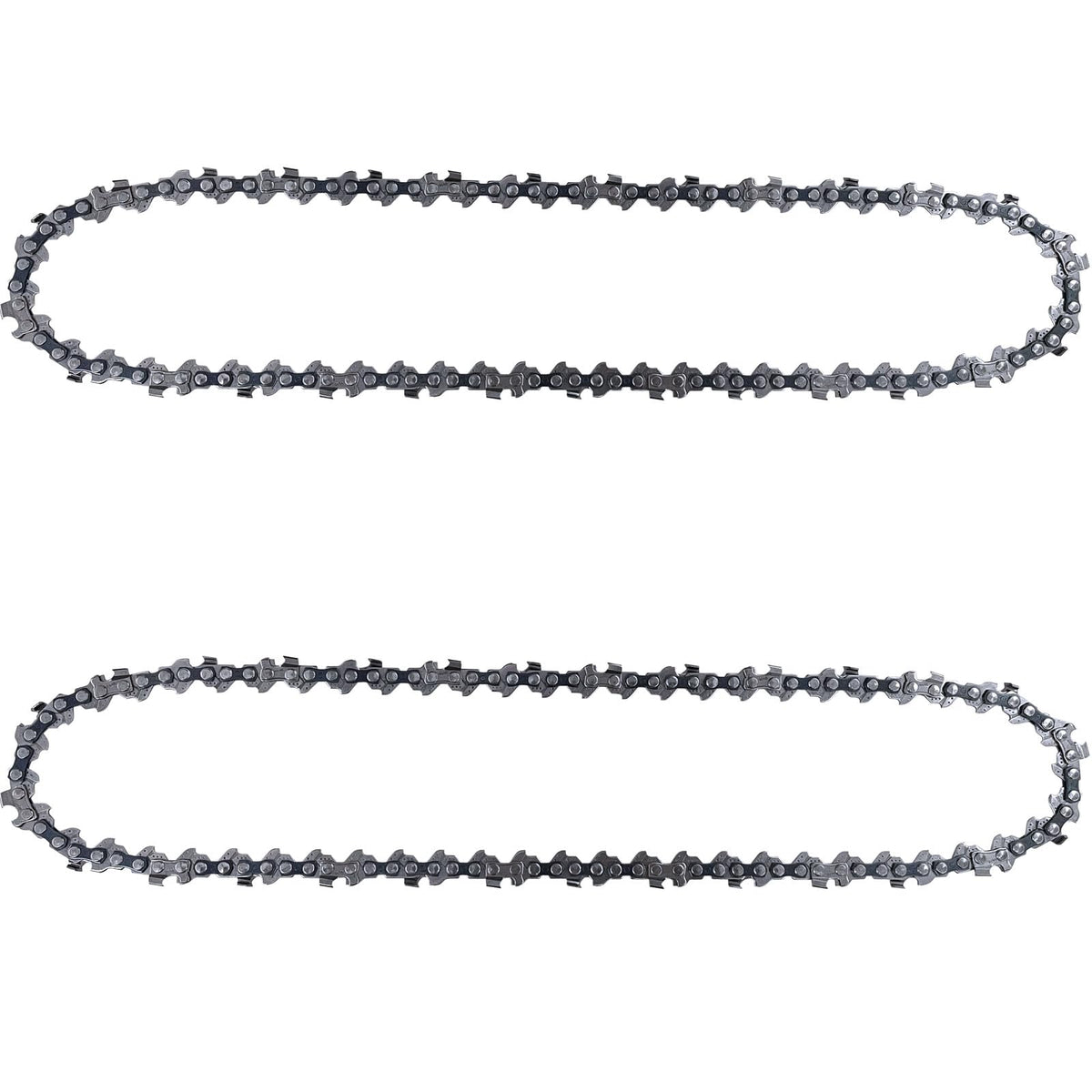 Opuladuo 2pc 10in chain closeup highlighting 1/4 inch pitch