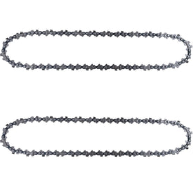 Opuladuo 2pc 10in chain closeup highlighting 1/4 inch pitch