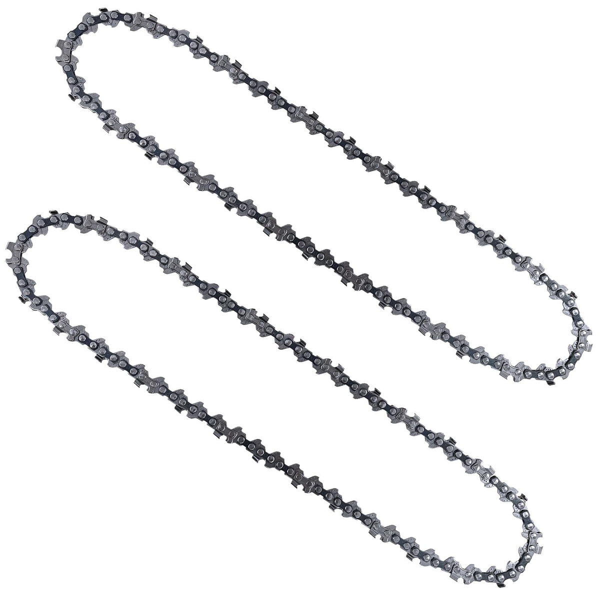 Opuladuo 2pc 10in pole saw chain teeth closeup for precise cuts