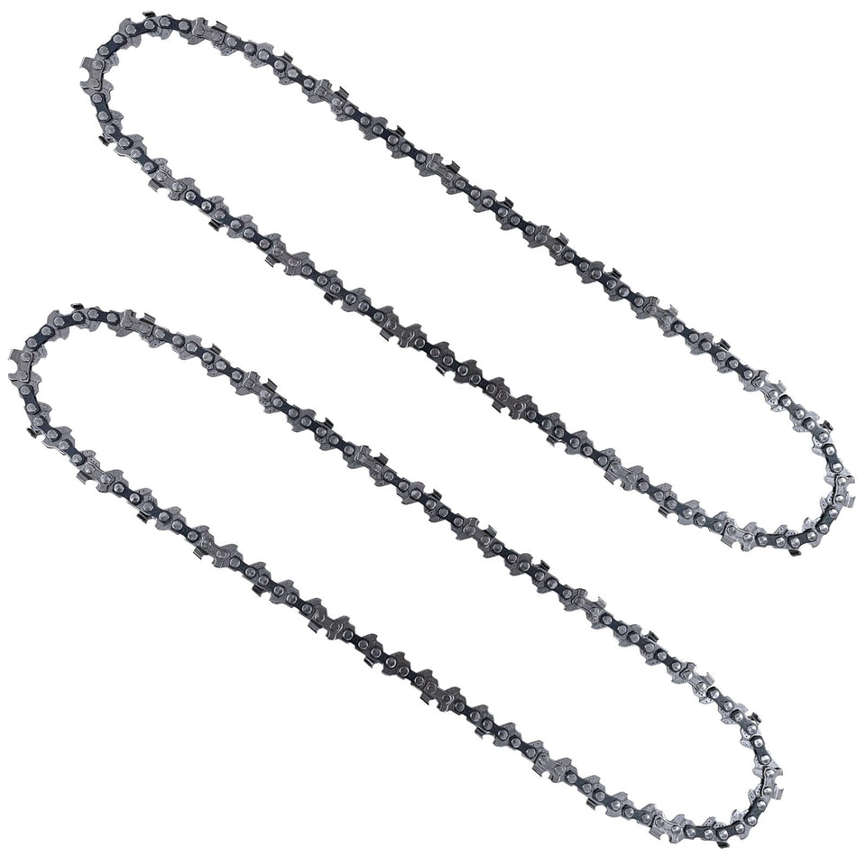 Opuladuo 2pc 10in pole saw chain teeth closeup for precise cuts