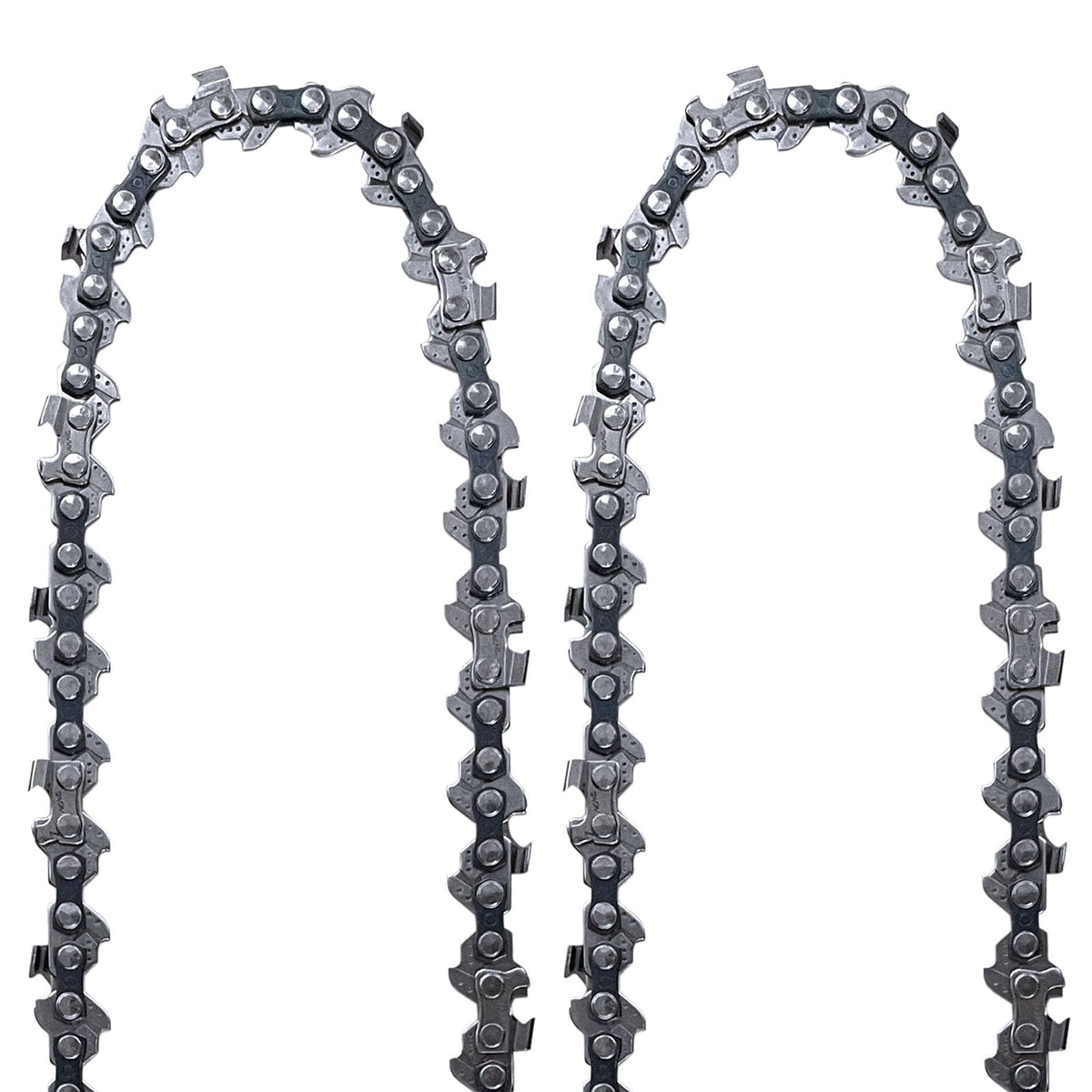Opuladuo 2pc 10in chain ready for installation on a pole saw