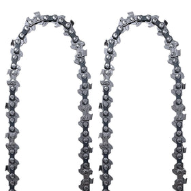 Opuladuo 2pc 10in chain ready for installation on a pole saw