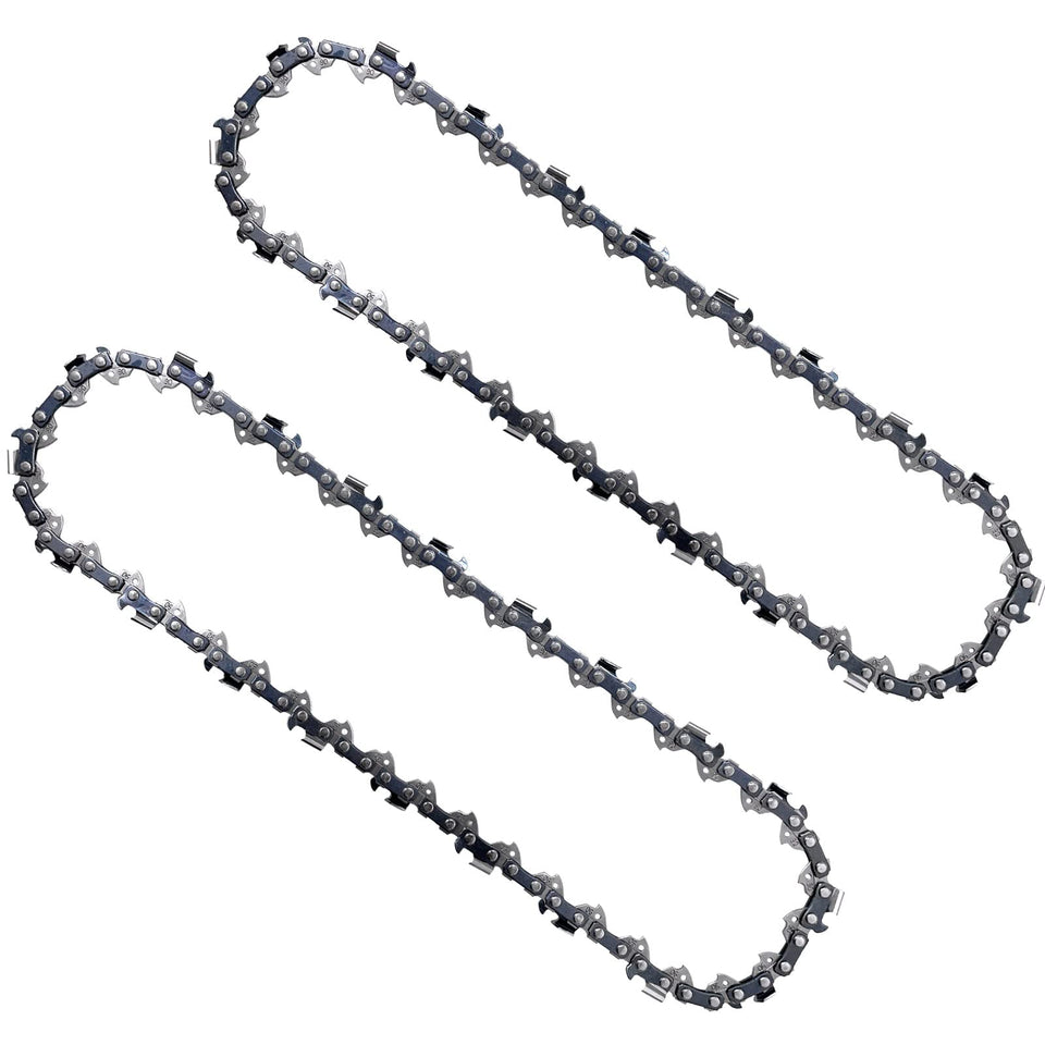 Opuladuo 2pc 10-inch Worx WG323 chain packaging facilitates easy replacement.