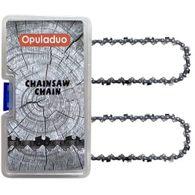 Opuladuo 2pc 10-inch Worx WG323 WG323.9 chain labeled for easy selection.