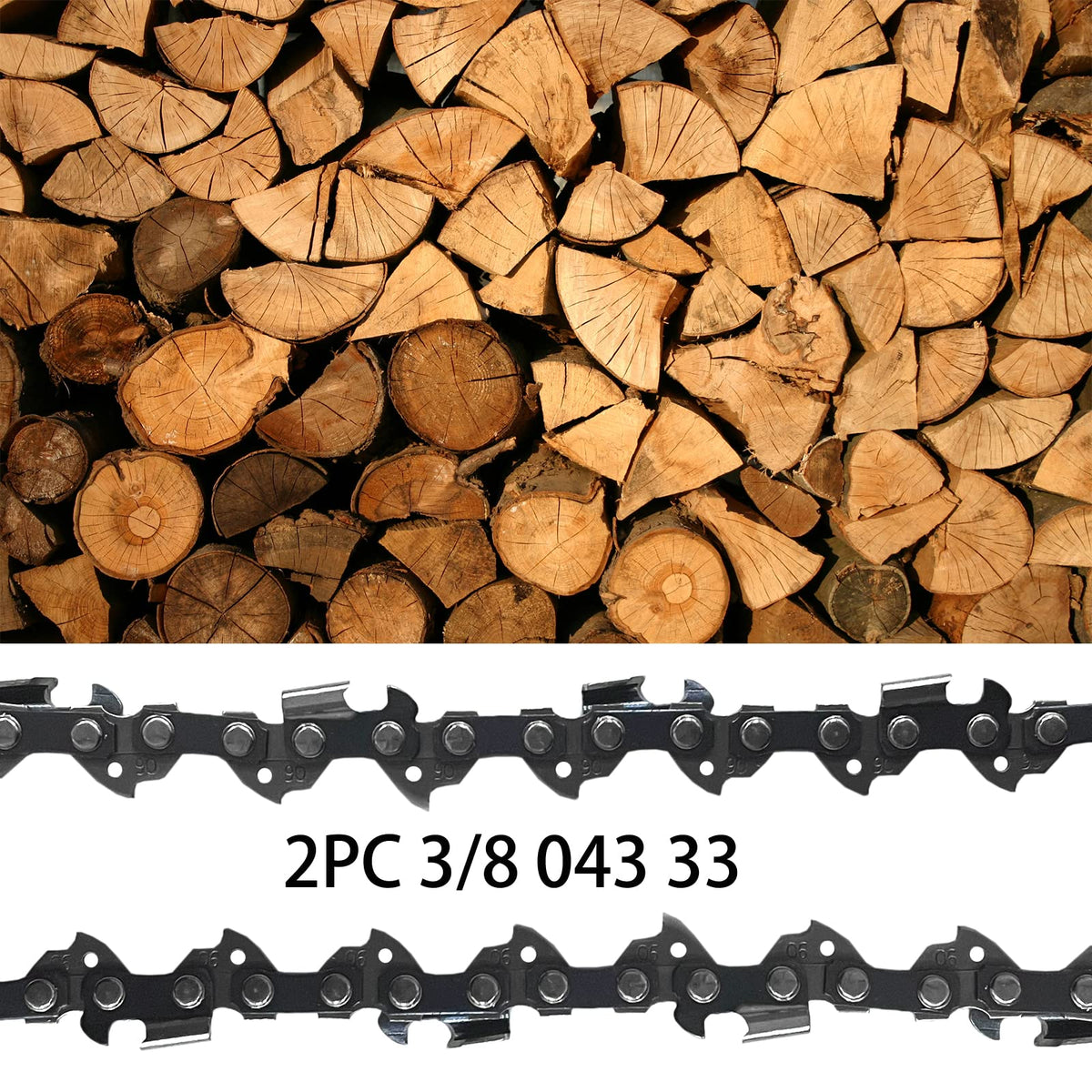 Opuladuo replacement chain for Homelite UT43160 for durable outdoor work