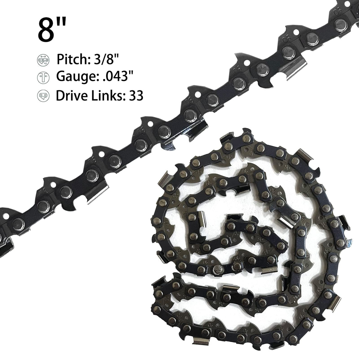 Opuladuo replacement chain for RYOBI P4361 with durable links for consistency