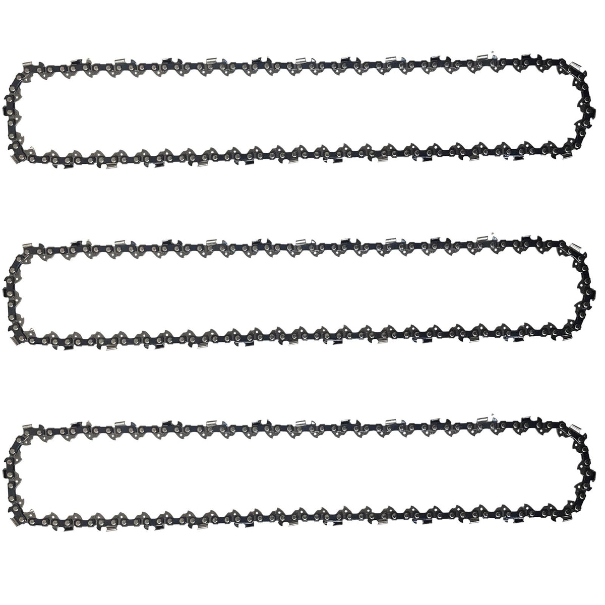 Opuladuo 3-pack 16-inch chainsaw chain ready for quick replacements in the field