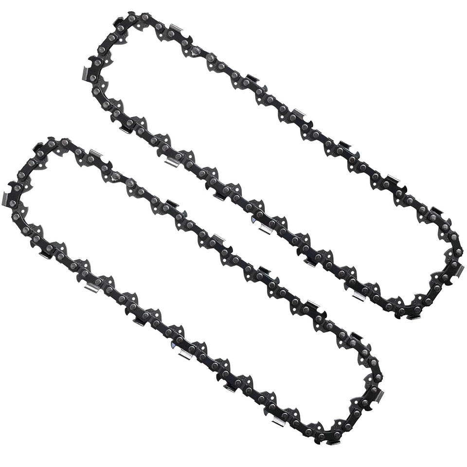 Opuladuo 8 inch pole saw chain closeup shows sharp teeth for precise cuts.