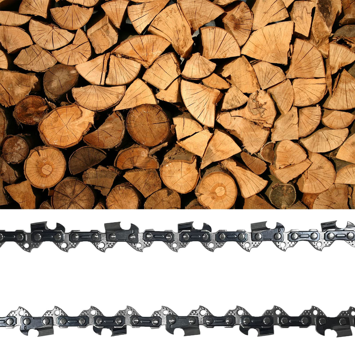 Durable carbide performance, Opuladuo 6-inch pruning chain.