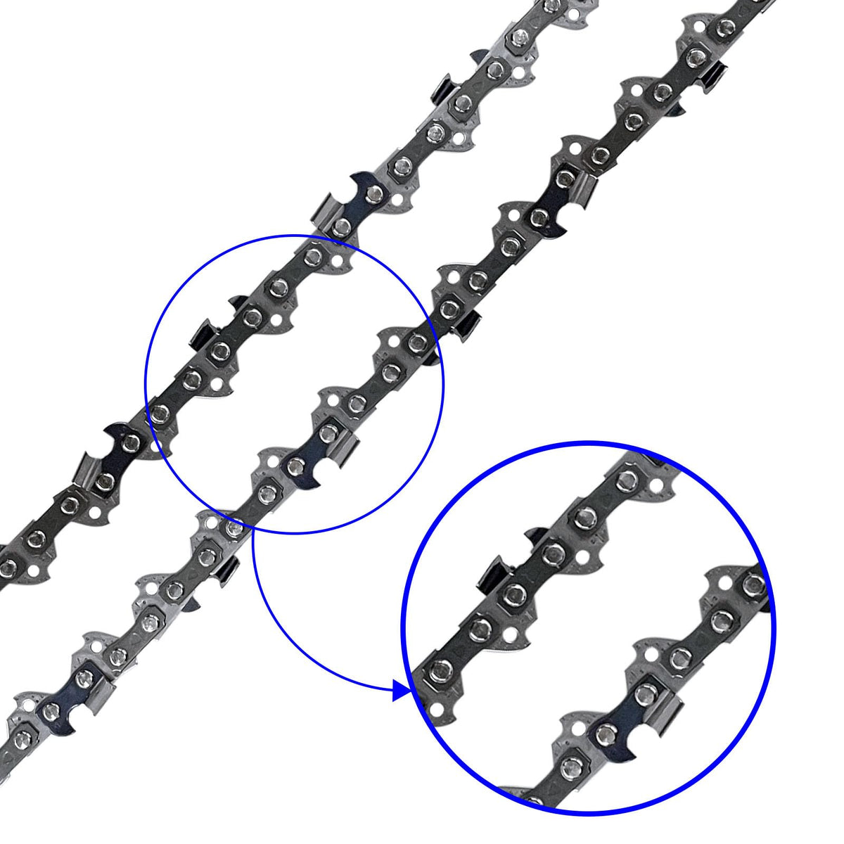 Opuladuo easy-install 10-inch chain enables quick setup on Kobalt pole saw.