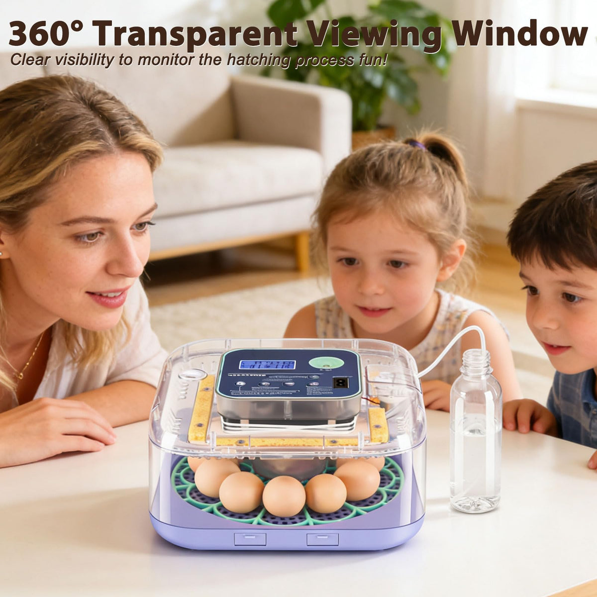 Oqioprd incubator multi-species-capacity supports chicken duck goose and quail eggs