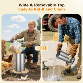 ORAODA wide 5-inch opening makes refills quick.