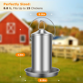ORAODA rust-proof design for long-lasting poultry feeding.
