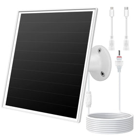 Orayafid 6W solar charger for outdoor cams powering surveillance in daylight