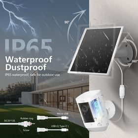 Orayafid IP65 waterproof solar panel withstands rain and snow