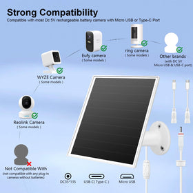 Orayafid charger with USB-C and Micro ports for versatile camera connections