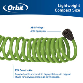 Orbit 27389 hose nozzle with rear trigger grip for comfortable operation