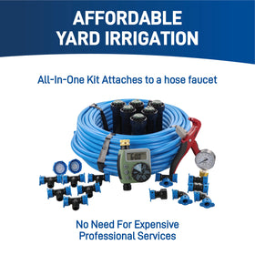Orbit 50020 yard irrigation system helps maintain a green yard