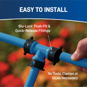 Orbit 50022 gear-drive sprinkler heads provide uniform yard coverage