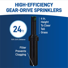 Orbit 50022 hose-faucet setup converts a standard faucet to irrigation