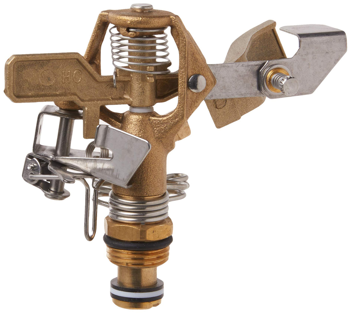 Orbit 55032 sprinkler head with deflector shield enabling distance control