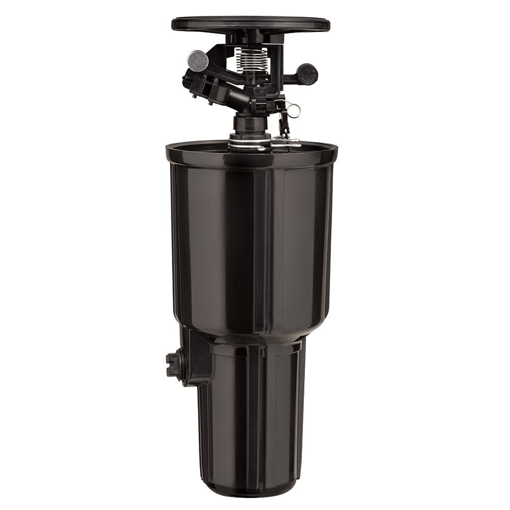 Orbit 55200 Pulse popup head front view showing reliable landscape coverage