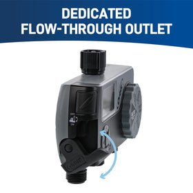 Orbit 56233D manual lever enables on-demand watering without interrupting schedules.