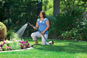Orbit 56256 wand ratcheting head enables precise watering for hanging baskets