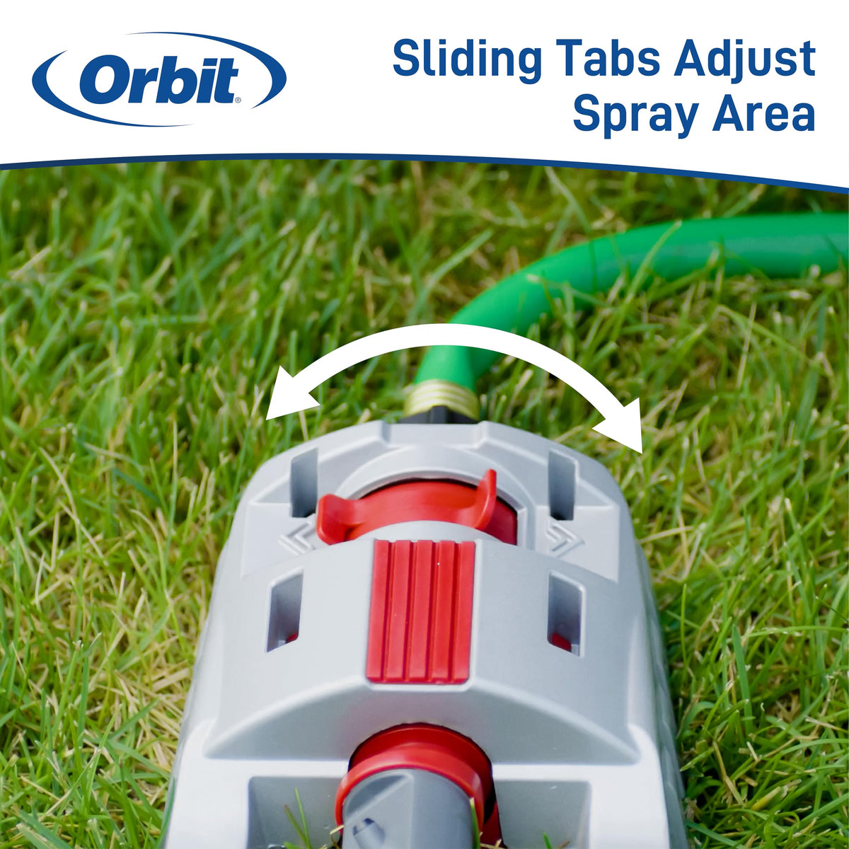 Orbit 56281 hose connection enables quick setup.