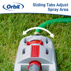 Orbit 56281 hose connection enables quick setup.