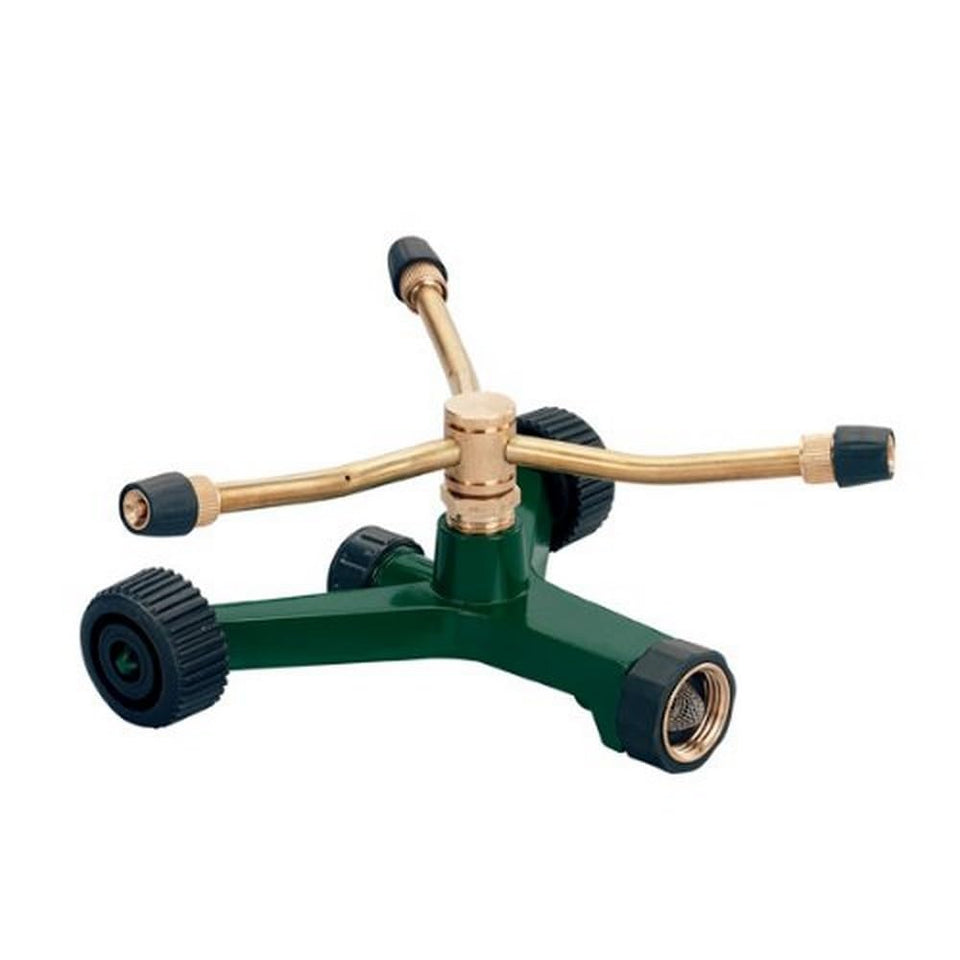 Orbit 58180N brass 3-arm sprinkler arms twirling for even lawn irrigation