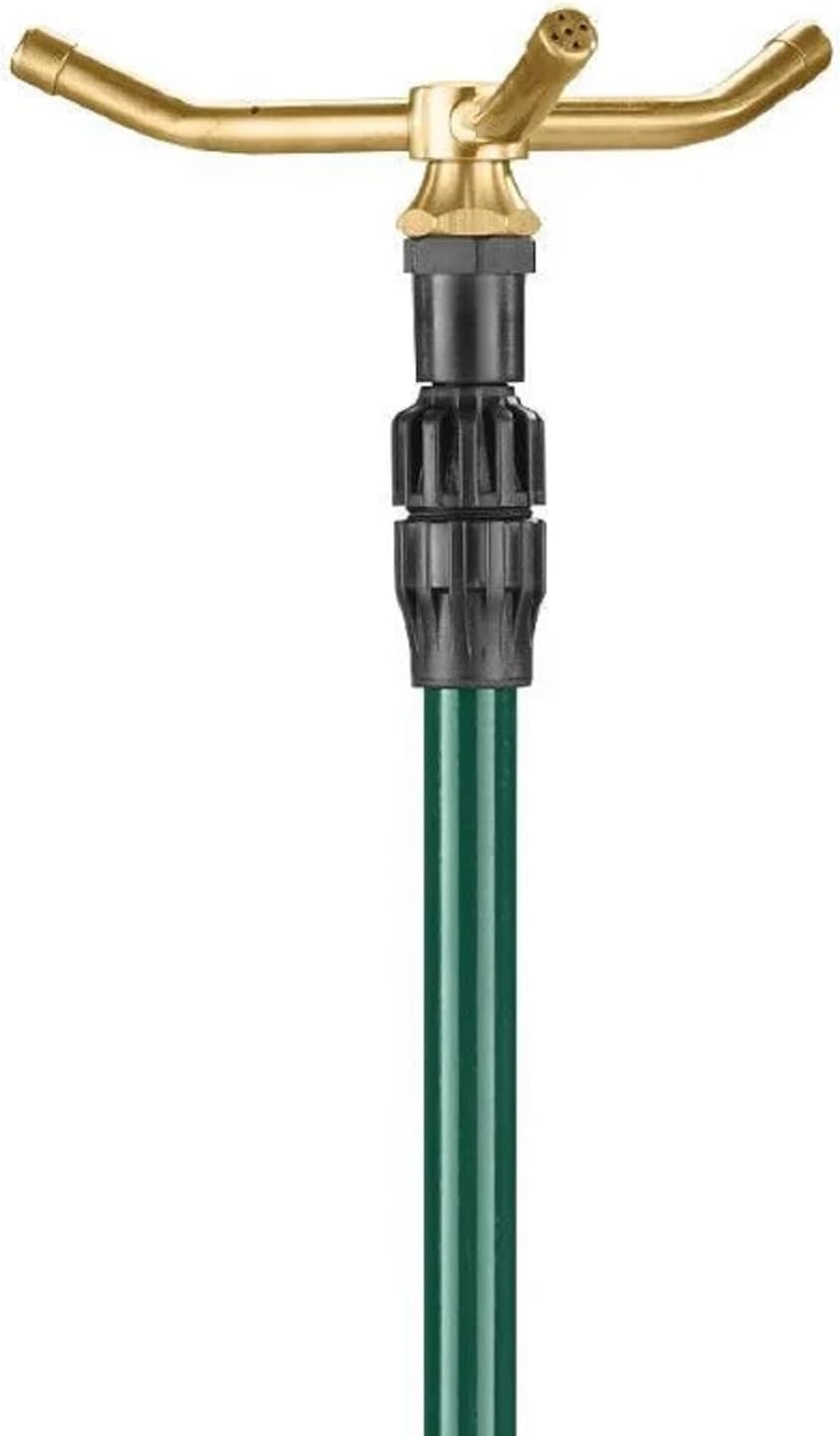 Orbit 58288 three-arm twirling action provides 360-degree coverage