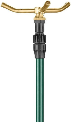 Orbit 58288 three-arm twirling action provides 360-degree coverage