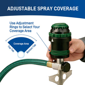 Orbit 58573N H2O-Six Gear-Drive sprinkler, 2-pack for multi-zone watering.