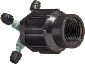 Orbit 67025 quad full-flow manifold 3-pack layout showing multi-line compatibility
