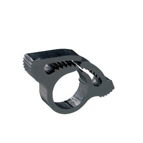 Orbit 67710 high-pressure clamp grips 1/4 in tubing to prevent pop-offs at fittings.