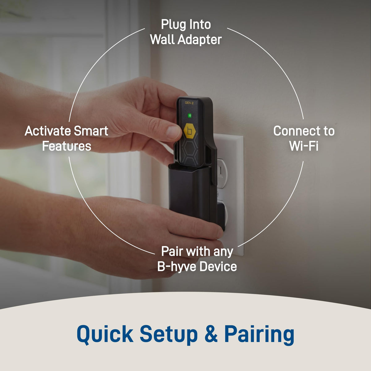 Orbit B-hyve Gen 2 Wi-Fi Hub gray for indoor outdoor use and flexibility