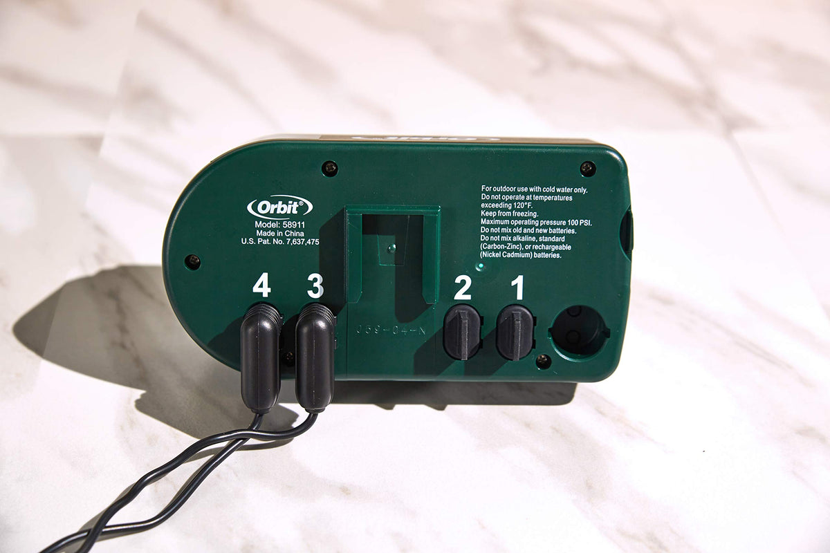 Orbit Battery-operated timer works with standard faucets, no wiring needed