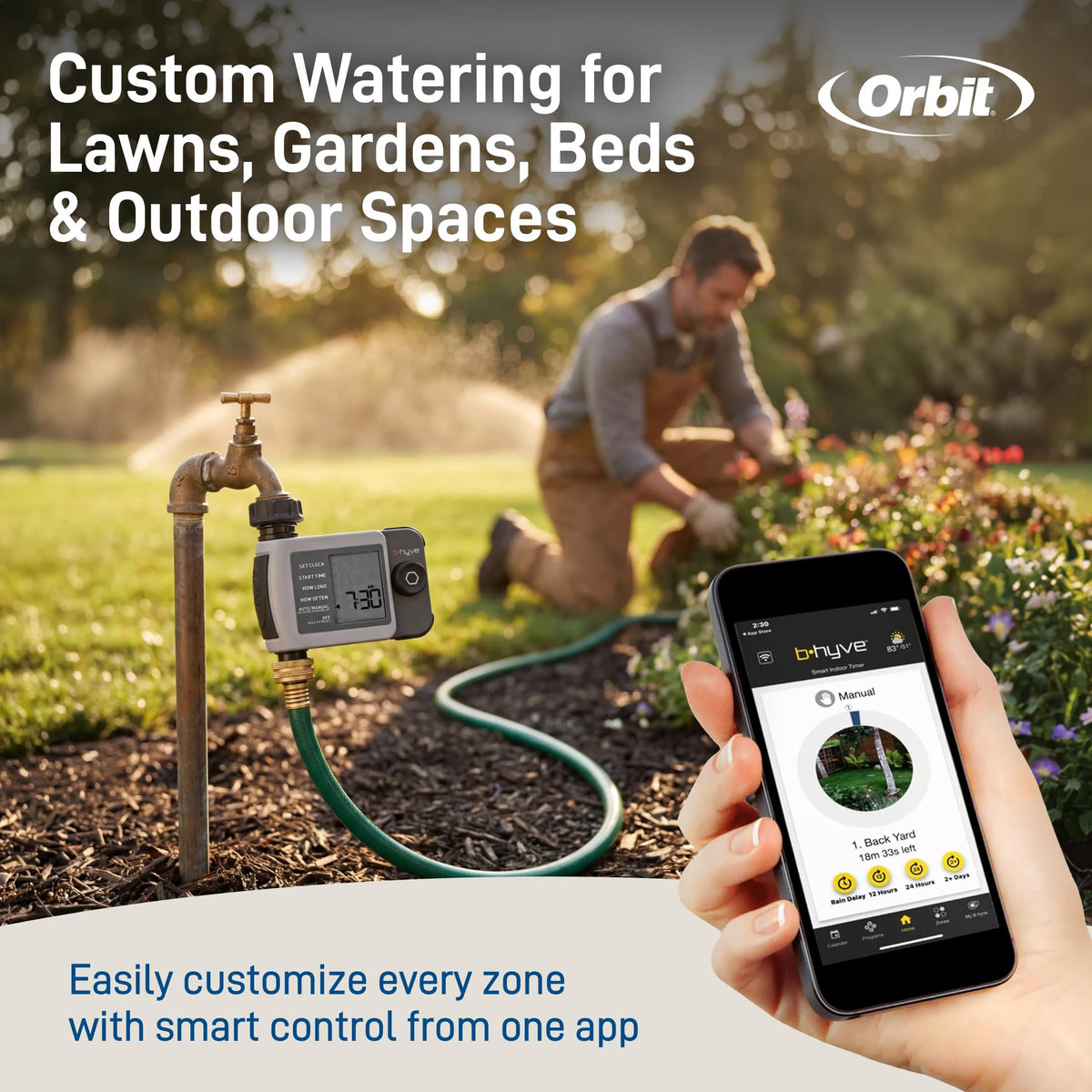 Orbit B-hyve XD WaterSense certification with hub supports efficient usage