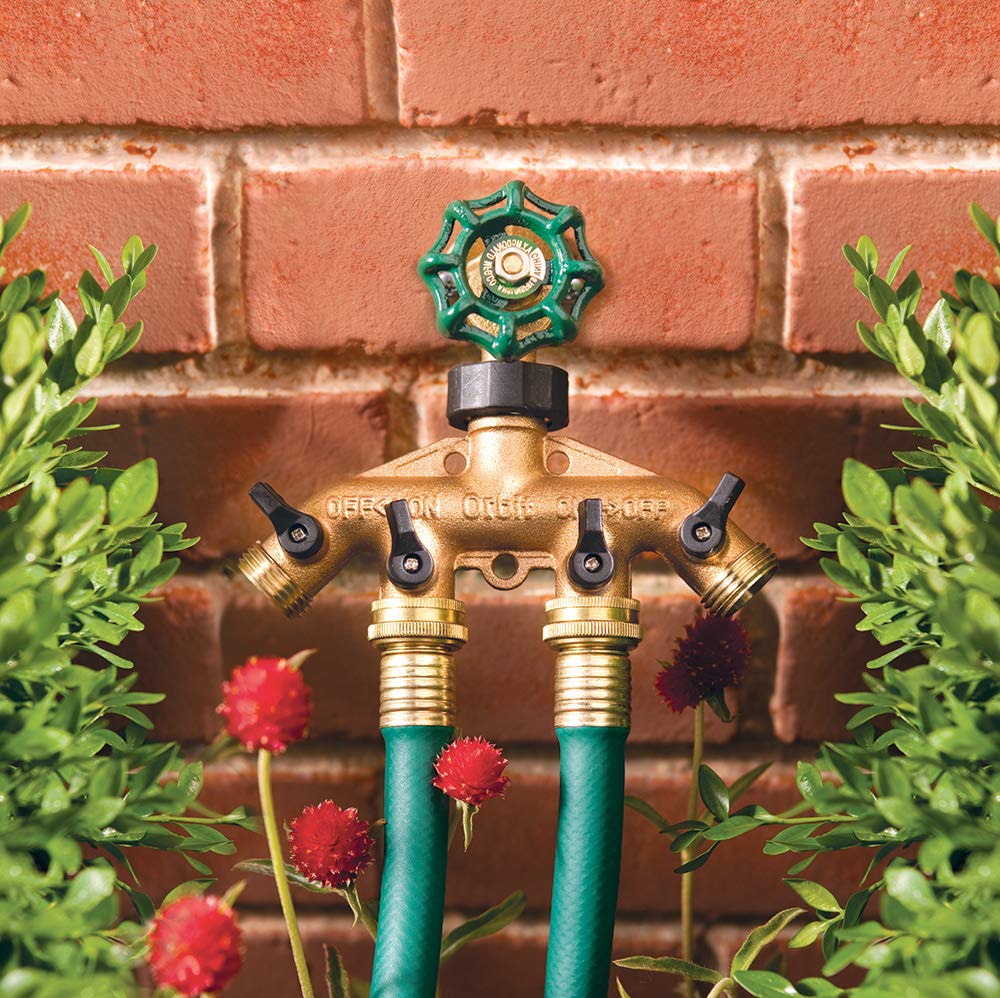 Orbit brass swivel-head manifold simplifies installation and hose adjustments