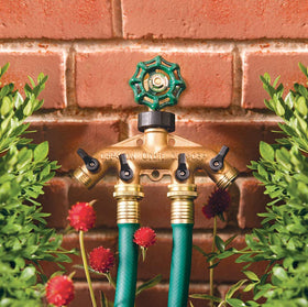 Orbit brass swivel-head manifold simplifies installation and hose adjustments