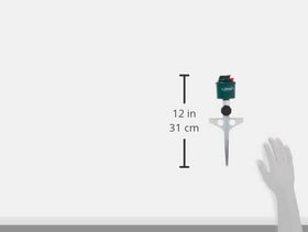 Orbit sprinkler delivers up to 80 ft diameter coverage for larger lawns.