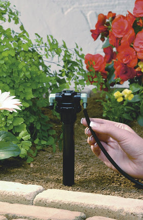 Orbit 4-port manifold with 360-degree barbs enabling easy tubing placement.