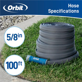 Orbit ExoJacket anti-kink technology maintains steady water flow around corners.