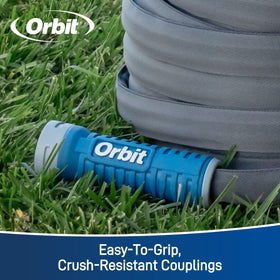 Orbit ExoJacket protective jacket shields hose during daily outdoor tasks.