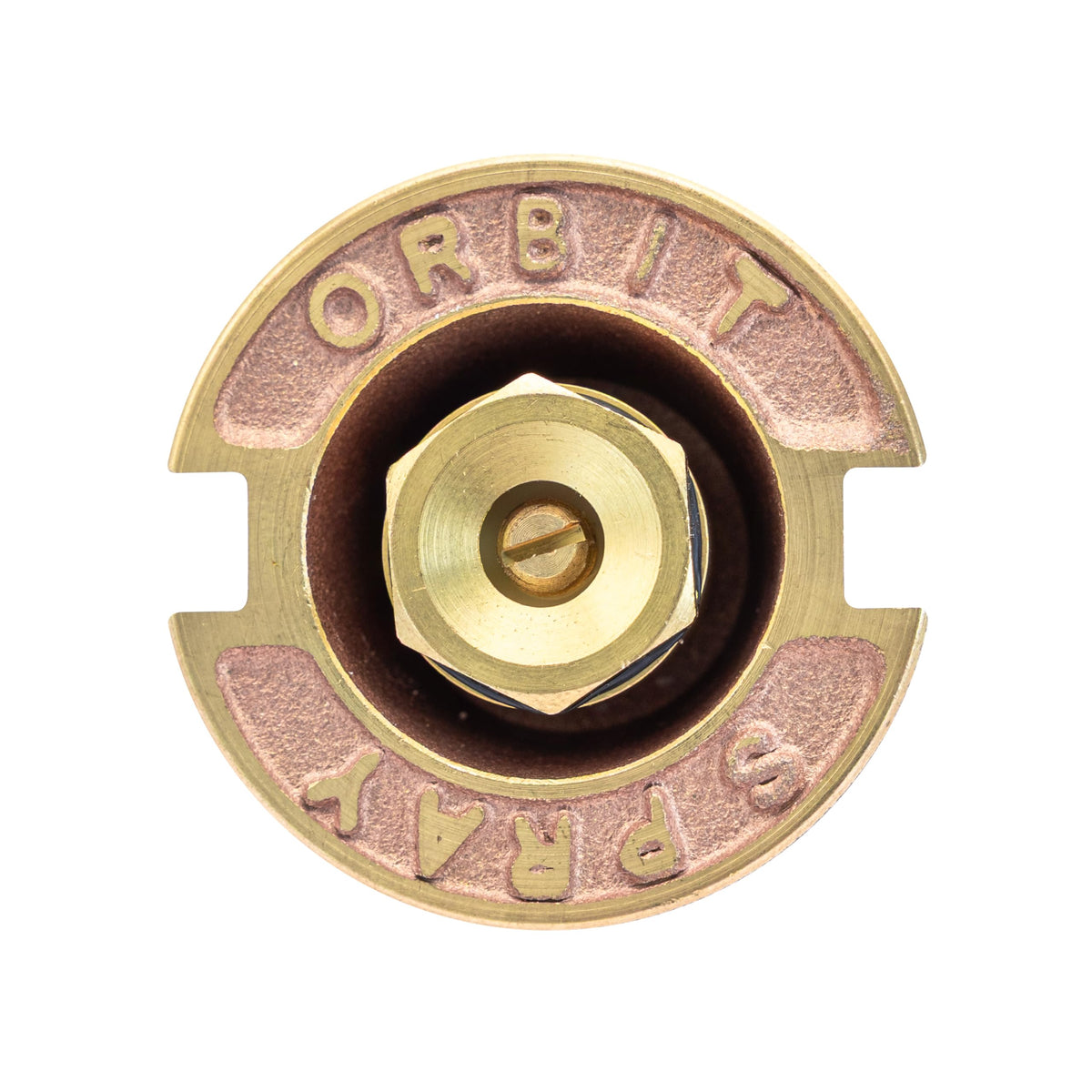 Orbit full-pattern spray nozzle delivers even coverage across beds.