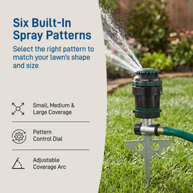Orbit H2O-Six collar-tabs-adjustment supports quick pattern changes.
